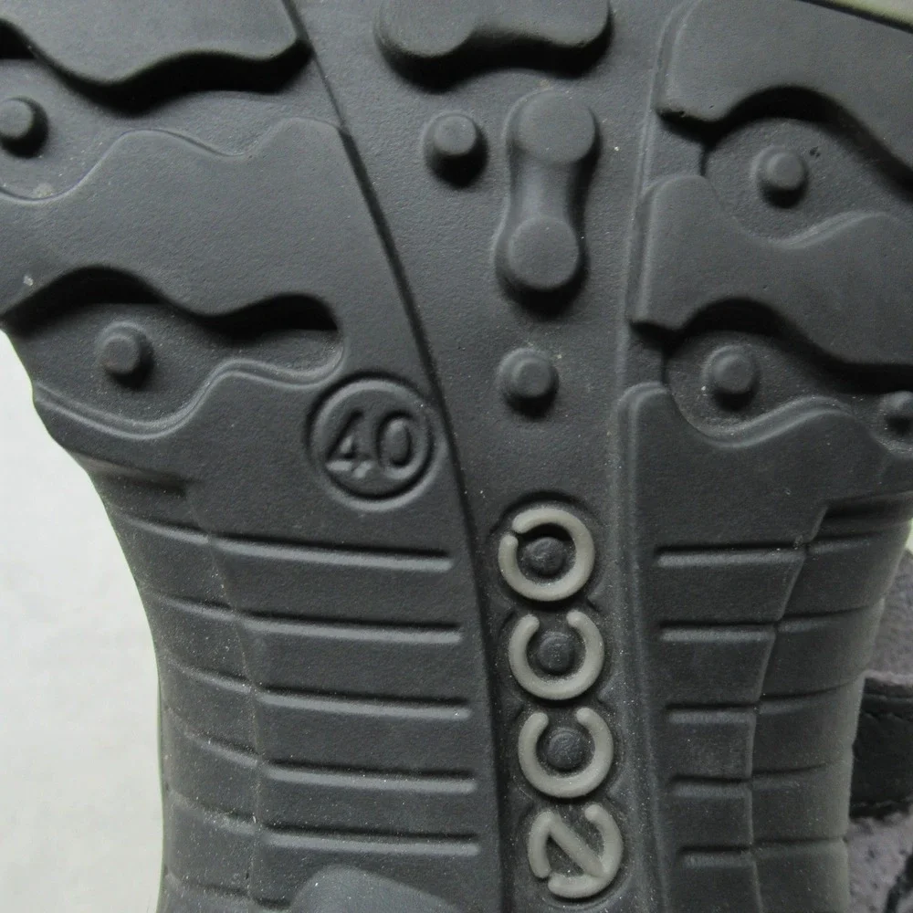 ECCO Mens 7 Yucatan Sandals Black Leather Adjustable Strap‎ Hiking Outdoor EU40